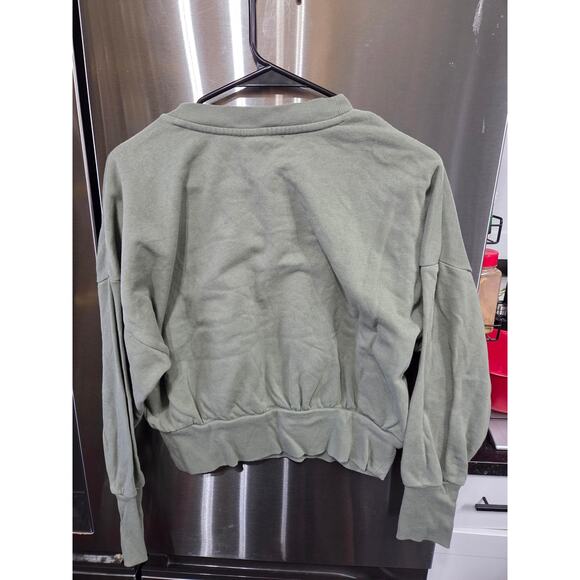 Olive Green "Just Vibing" Sweater - Old Navy - S - Picture 2 of 3